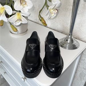 Prada brushed loafers